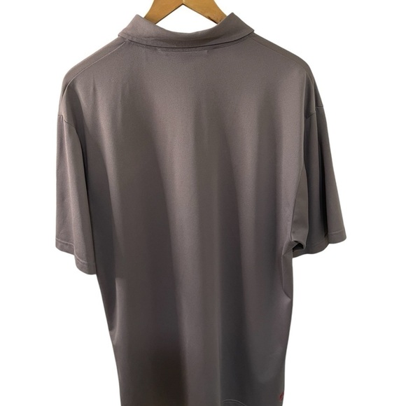 Travis Mathew Size XL Men’s Polo Gray with White Stripe Golf Casual Active Wear - Picture 2 of 7